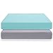 COSMOPLUS Knitted Crib Sheet Set -2 Pack Stretchy Crib Sheets for Boys Girls,Universal Knit Fitted for Standard Baby Toddler Crib Mattress,Gray/Teal