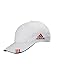 adidas Golf Lightweight Cotton Front Hit Cap, White/Black/Red