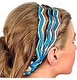 Blue and Brown Ombre Chevron Headband, Give Your Hair Some Style with This Trendy Chevron Print Headband!