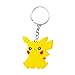 DIYJewelryDepot Pokemon Go Pikachu PVC Large Luggage ID Tag for Backpacks & Bags + Free Key Chain