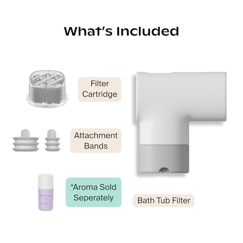 Canopy Baby Bath Tub Filter – Gentler Water Filtration for Delicate Skin | Reduces Chlorine & Irritants | BPA-Free Silicone Spout Cover | Easy Tool-Free Install | Activated Carbon Filtration