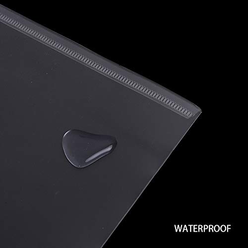 JPSOR 40pcs Plastic Envelopes,Clear Poly Envelope Waterproof File Folder with Snap Button, US Letter/A4 Size - Thumbnail 4