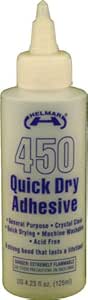 Helmar 450 Quick Dry Adhesive, 4.23 Fluid Ounce