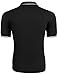 Coofandy Men's Cotton Classic Fit Short Sleeve Polo T-Shirt with Zipper Closure