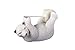 ANIMMO Polar Bear Style Desktop Tape Dispenser with Steel Teeth Tape Cutter, Tape Holder with Velveted Cloth Bottom for Desk Accessories Office and Home