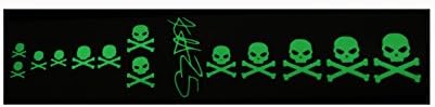 Guitar Skull & Bones I Frets Inlay Decal sticker Luminous
