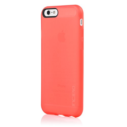 iPhone 6S Case, Incipio NGP Case [Flexible][Shock Absorbing] Cover fits both Apple iPhone 6, iPhone 6S - Translucent Neon Red