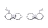 Harry Potter & Deathly Hallows Stud Earrings In 14K Gold Over Sterling Silver