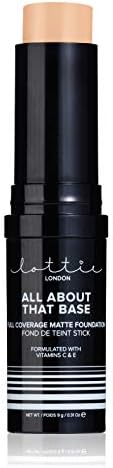 Lottie London All About that Base Full Coverage Matte Foundation Stick, Light Beige, 9 g