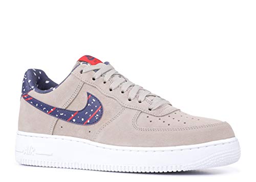 Nike 13 Men's Air Force 1 Low Basketball Shoe Moon Particle Neutral Indigo White