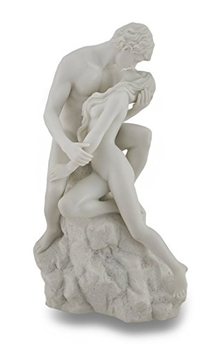Veronese Design White Marble Finish The Lovers Statue Nude Sculpture