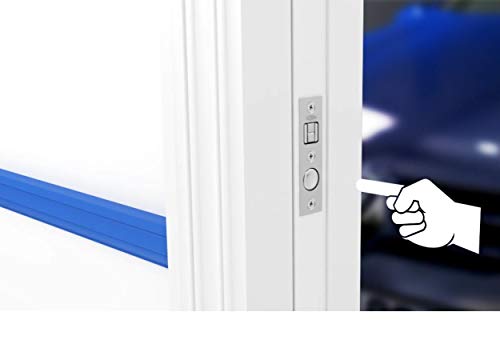 Keyed Pocket Sliding Door Lock CL4ENTR Matte Silver