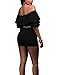 CoCo fashion Sexy Ruffle Off Shoulder One Piece Short Jumpsuit Rompers
