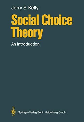 Welfare Economics and Social Choice Theory: 9780387293677
