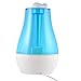 Ultrasonic Cool Mist Humidifier - OUTAD Durable Whisper-quiet Operation - 3 Liter High Capacity with Whole House Humidifier with LED Nightlight- Over 12 Hours of Use,Automatic Shut-off for Home Office