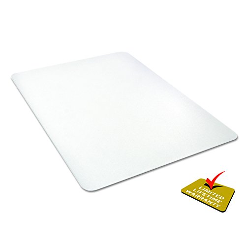 Deflect-o Rectangle Chair Mat, Straight Edge, 36 by 48-Inch, Clear