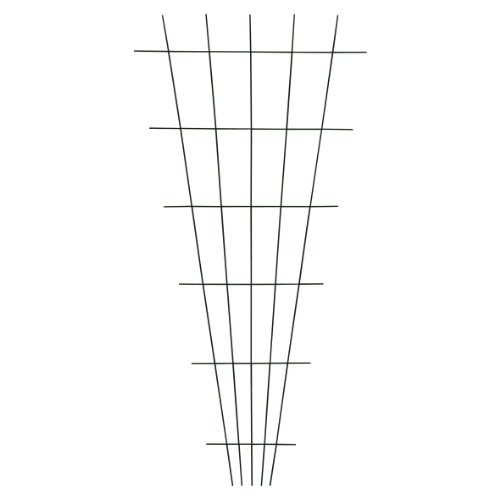 Xclou Gitterspalier V-Form in Grün, wetterfestes Metallspalier kunststoffbeschichtet, Rankgitter gesintert, Drahtgitter…