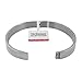 7th Element Polished Stainless Steel Bracelet Classical Band Bangle for Womens (Silver,6mm 6.3inch)