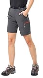 MIER Women's Lightweight Cargo Shorts Outdoor Breathable Stretchy Hiking Shorts, Water Resistant and Quick Dry