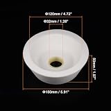 sourcing map Grinding Wheel 6 Inch 60 Grit Aluminum Oxide Cup White Corundum view 2