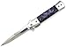 Snake Eye Tactical Assisted Open Folding Drop Point Blade Pocket Knife Self Defense Everyday Carry (Purple Pearl)