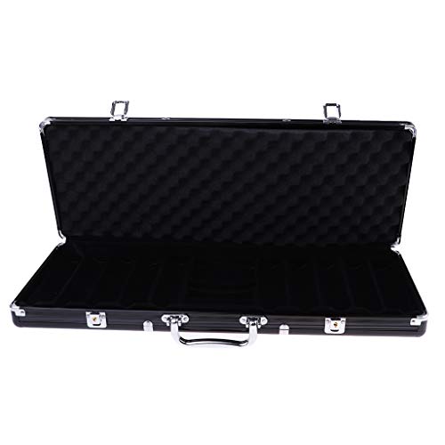 perfektchoice Collectibles Casino Poker Chips Counters Storage Supplies Case Box Suitcase
