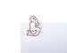 Butler in the Home Mermaid Shaped Paper Clips Great For Paper Clip Collectors or Office Gift - Comes in Round Tin with Lid and Gift Box (100 Count Pink)