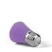 KQHBEN 2W LED Purple Light Bulb E26 Base for Wedding Halloween Christmas Party Bar Decor 6-Pack