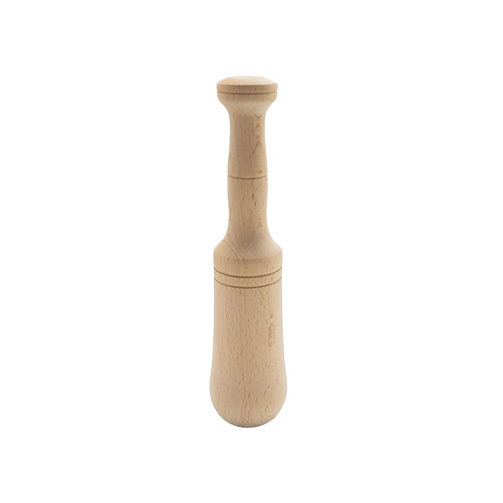 Fackelmann Beech Wood Mortar Hand for Crushing and Crushing Garlic and Spices, and preparing Traditional dressings and sauces, Natural Colour, 4 x 20 cm, 1 Piece