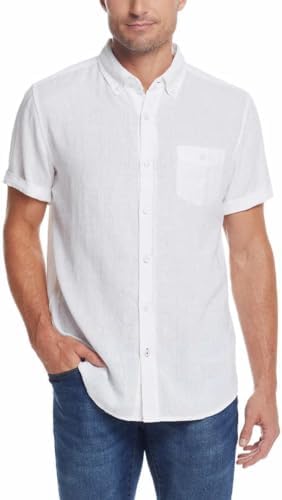 lucky brand white dress shirt Amazon.com: Lucky Brand Men's Linen Western Long Sleeve Shirt Bright White XX-Large : Clothing, Shoes & Jewelry