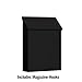 Salsbury Industries 4620BLK, Black Traditional Mailbox, Standard, Vertical Style