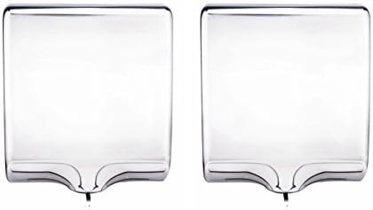 TEK MOTION 2PCS Electric Hand Dryer Machine Commercial for Bathroom, Powerful 1800W - Dry Hands in 10s, Low Noise 70 dB, Polished Stainless Steel