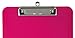 Trade Quest Plastic Clipboard Opaque Color Letter Size Low Profile Clip (Pack of 6) (Pink)