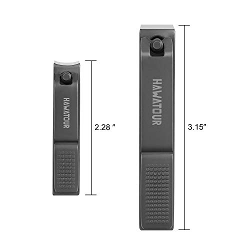 Nail Clippers Set, Ultra Sharp Sturdy Fingernail and Toenail Clipper Cutters with Visibly Tin Case by HAWATOUR - Thumbnail 4