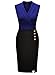 MissMay Women's Workwear Business Lapel Sleeveless Cocktail Party Pencil Dress