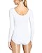 Sweetylove Women's Basic Solid Scoop Neck Bodysuit Stretch Leotard
