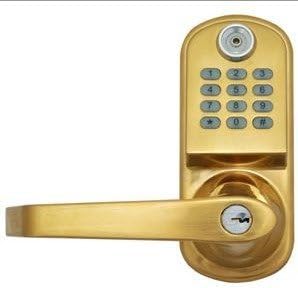 Resort Lock RL2000N-B Remote Code Door Lock, Brass by Resort Lock