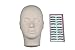 BHD BEAUTY Eyelash Practice Head with Replacement Mask Flesh Color PVC Makeup Training Mannequin for Cosmetology