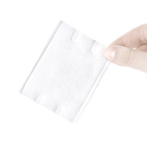 200 Pcs Rectangle Pure Cotton Puff Facial Makeup Cotton Pads Remover Cleansing Cotton
