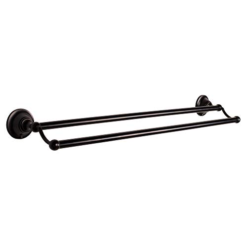 Bennington North Shore 24" Double Towel Bar 4 Piece Bath Hardware Accessory Set, Oil Rubbed Bronze