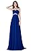 Babyonline Sexy Backless Beaded Chiffon Long Evening Gown 2016 Prom Dress
