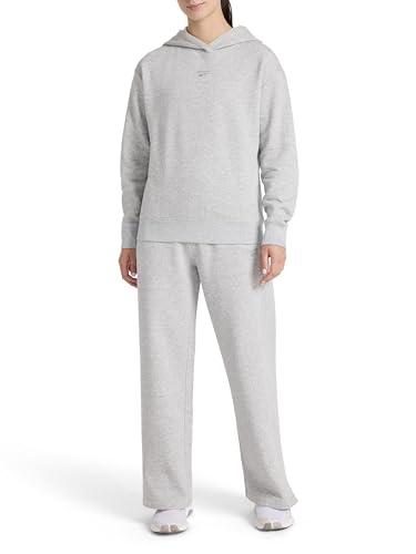 Reebok Women’s Swift Hoodie Set, Standard Fit, Midweight Cotton-Poly Fabric, Grey Heather, XX-Large