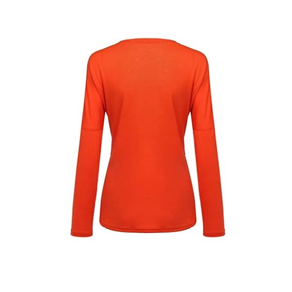 Mujer Polyester Ajustado Blusa Moda Patchwork Casual para Mujer Color Block O-Neck Manga Larga Camiseta Tops Otoño e… | DeHippies.com