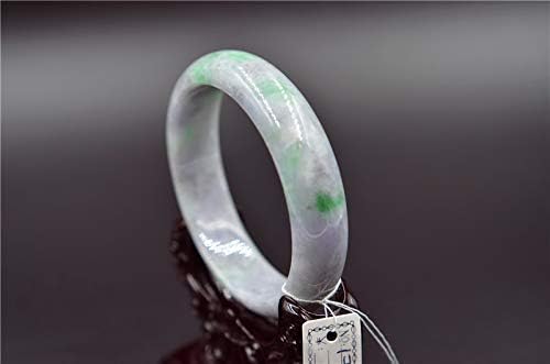 genuine jadeite bangle green color real untreated jade bracelet natural gemstone 59 mm 1768