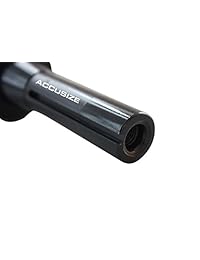 AccusizeTools   Vástago para molinillo de carbono indexable de 3 pulgadas. Vástago R8, 5 flautas con accesorios TPG322. N.° 0046 0917