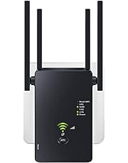 WiFi Extender WiFi Booster/WiFi Range Extender 1200Mbps Dual Band 5.8G 2.4G Internet Booster WiFi 180°Rotatable Antennas WiFi Signal Booster Extender WiFi Repeater Covers up to 8000sq.ft & 35+Devices