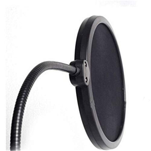 HeroStore Microphone Parts Studio Pop Filter Singing Windscreen Shield Pod Cast Dual Double Layer Mask Anti Mic Metal Studio Pop Filter