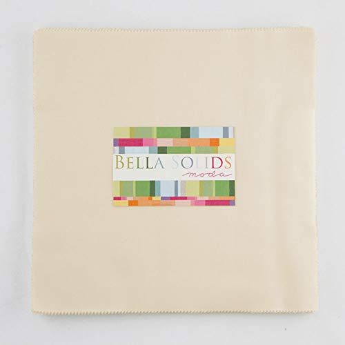 Bella Solids Natural Junior Layer Cake 20 Squares 10
