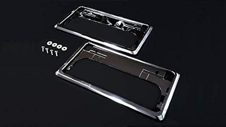 Amazon エマーソン ナンバーフレーム 2枚入り Em 216 ナンバー枠 アクセント ナンバープレート Abs クロームメッキ 車検対応 普通車 軽自動車 簡単取付け ドレスアップ Emerson ボディ フェンダー補修ツール 車 バイク