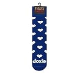 Doxie Socks - Royal Blue with Hearts